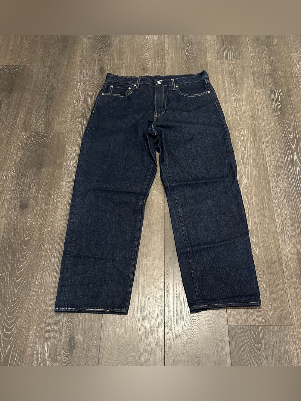 Levi's 568 Men's Straight Fit Dark Indigo Jeans Size 33X32